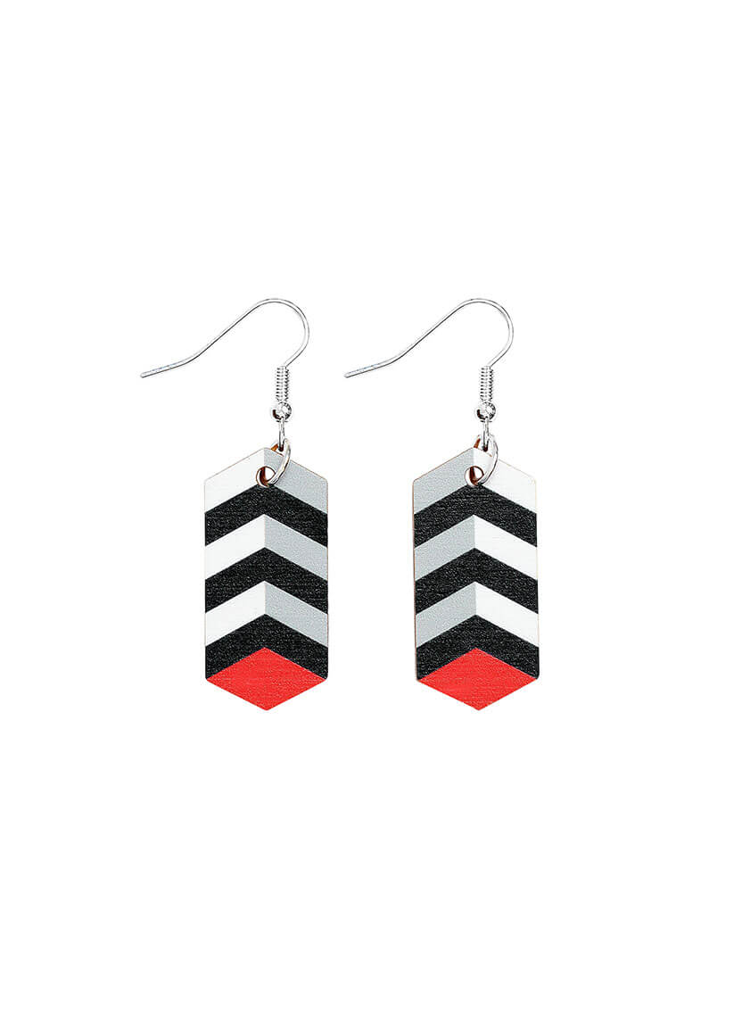 TOWER Earrings - Black and White | Tatty Devine X Morag Myerscough