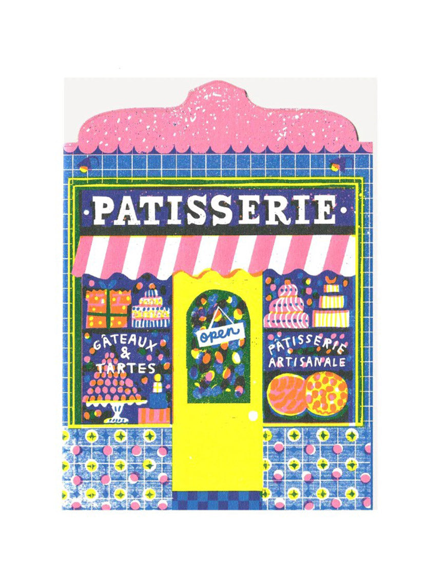 The Printed Peanut - Patisserie Shop Card