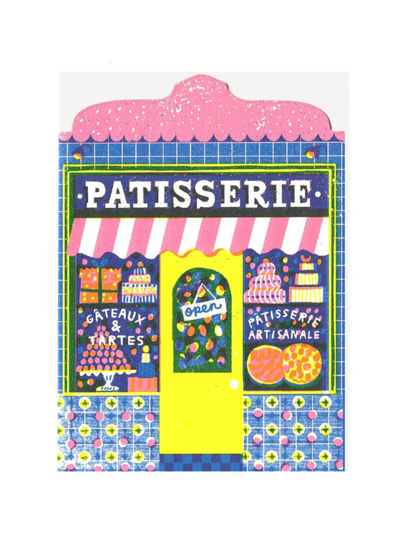 The Printed Peanut - Patisserie Shop Card
