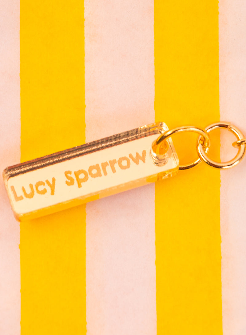 Lucy Sparrow Tag
