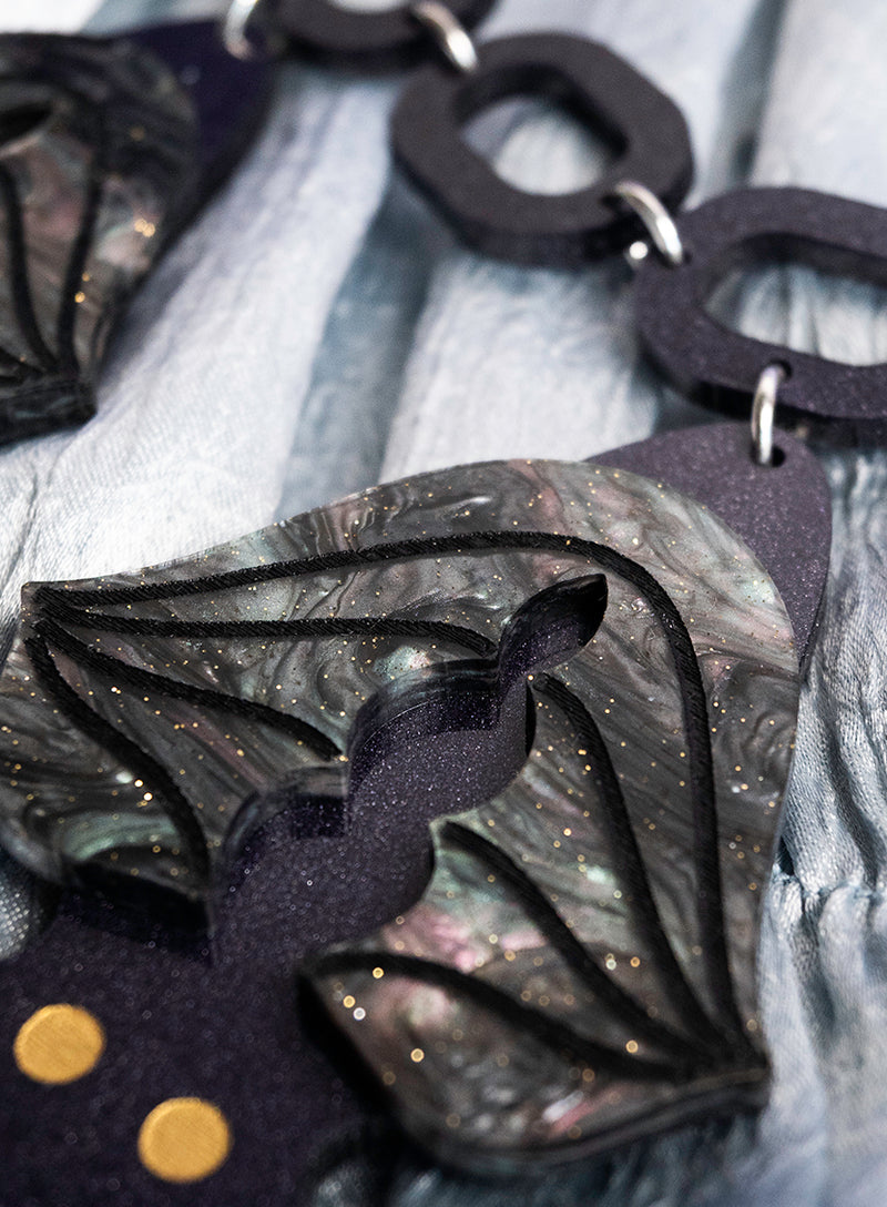 Vampire Bat Statement Necklace