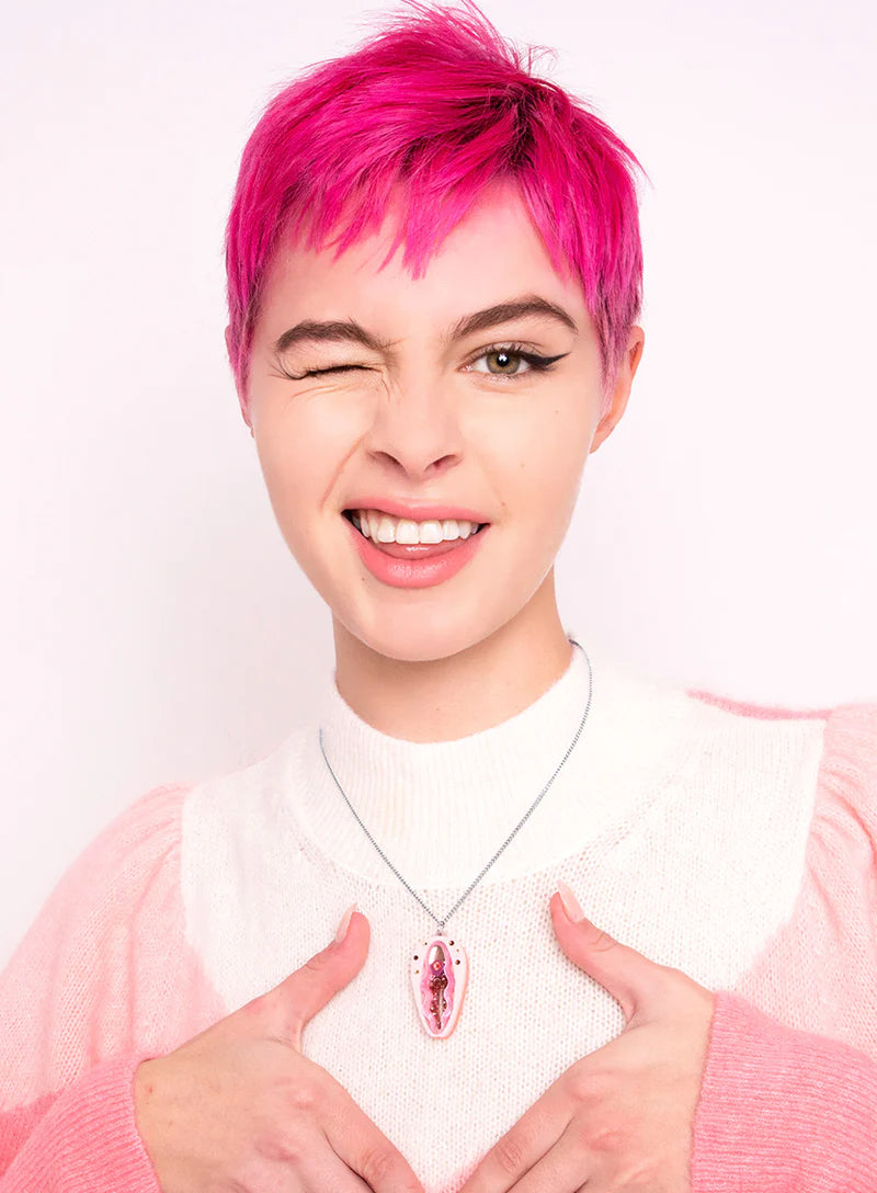 Viva La Vulva Necklace - Pink