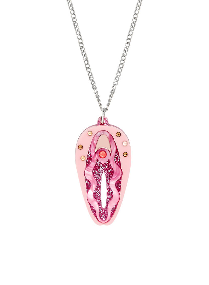 Vulva Necklace Pink