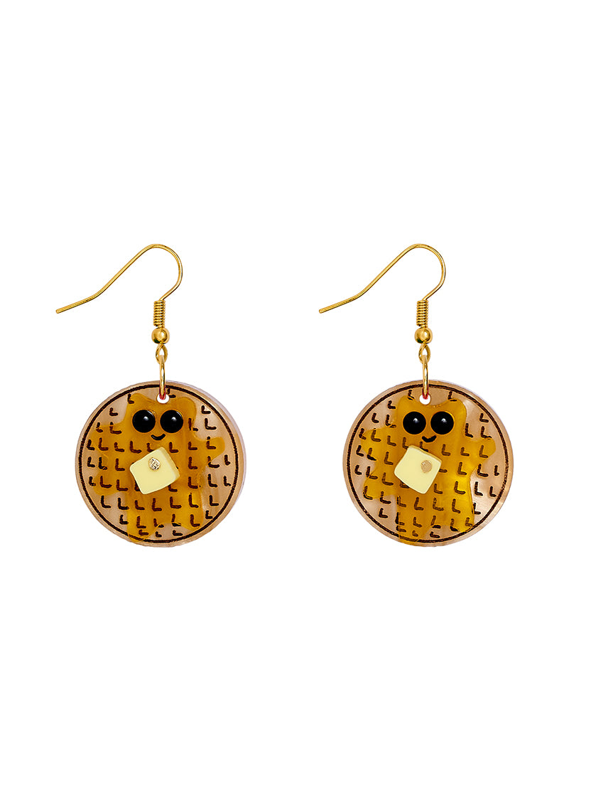 Waffle Earrings