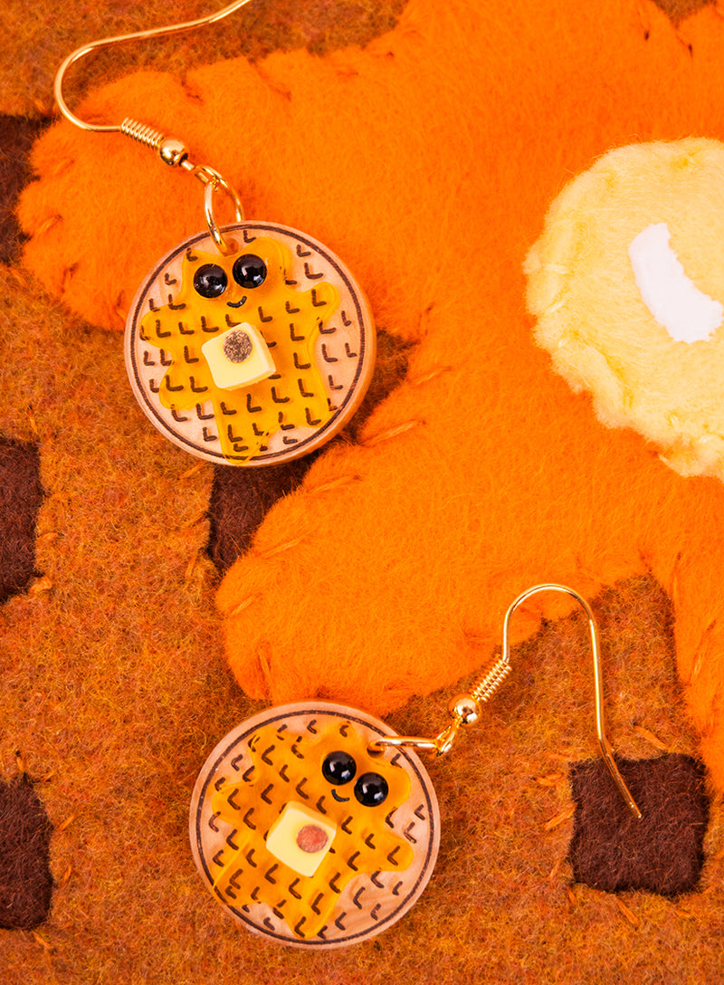Waffle Earrings