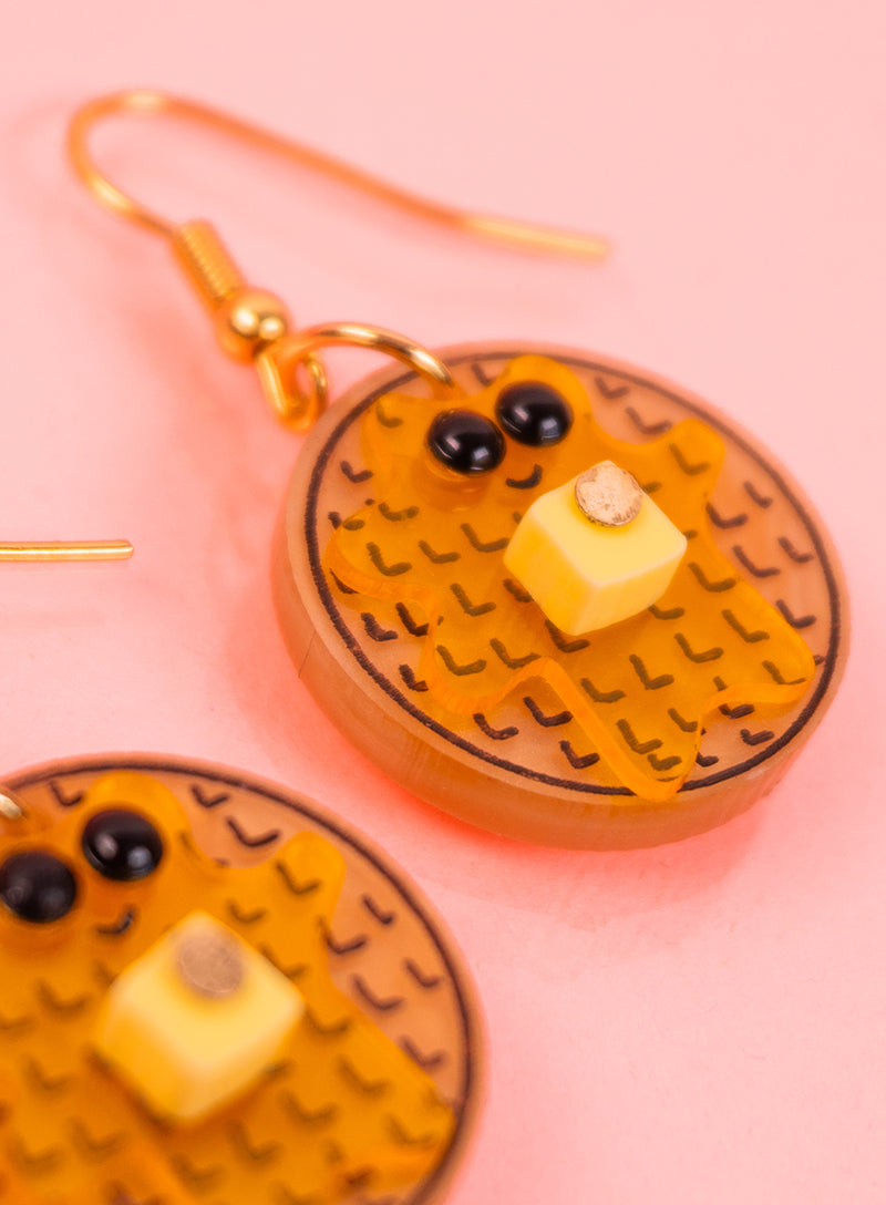 Waffle Earrings