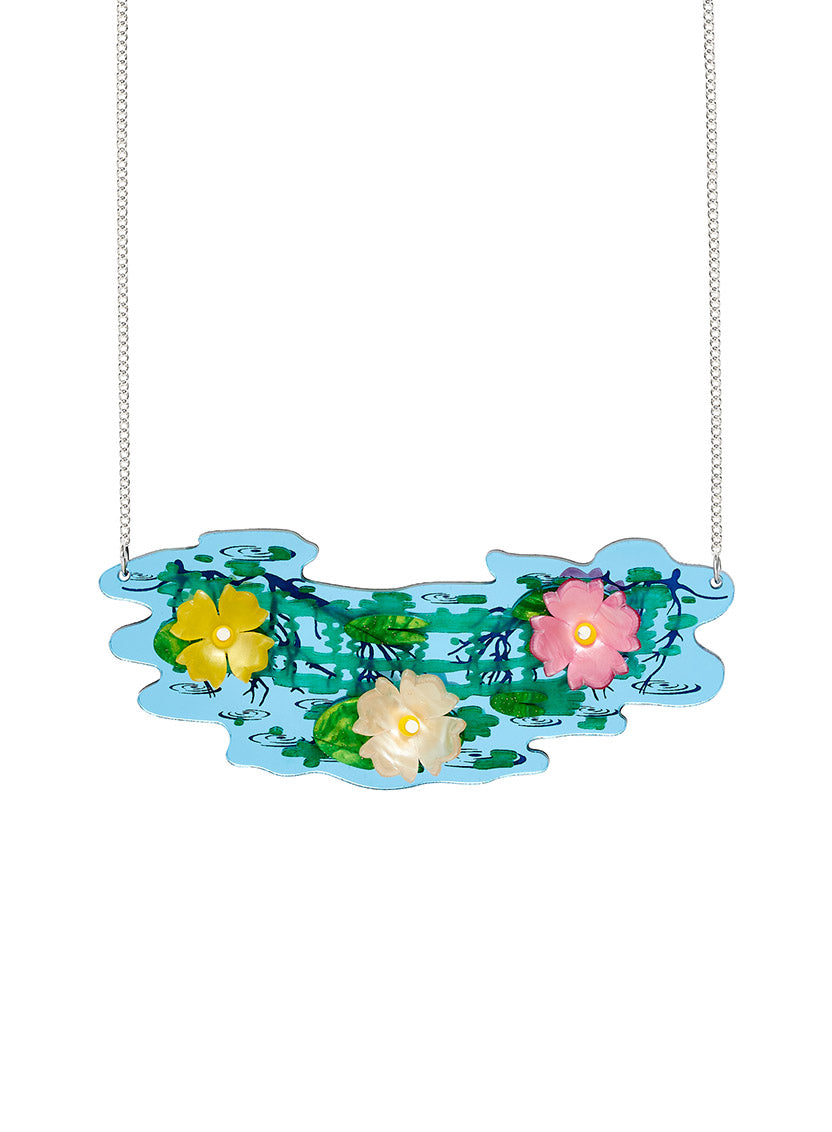Water Lily Pond Necklace