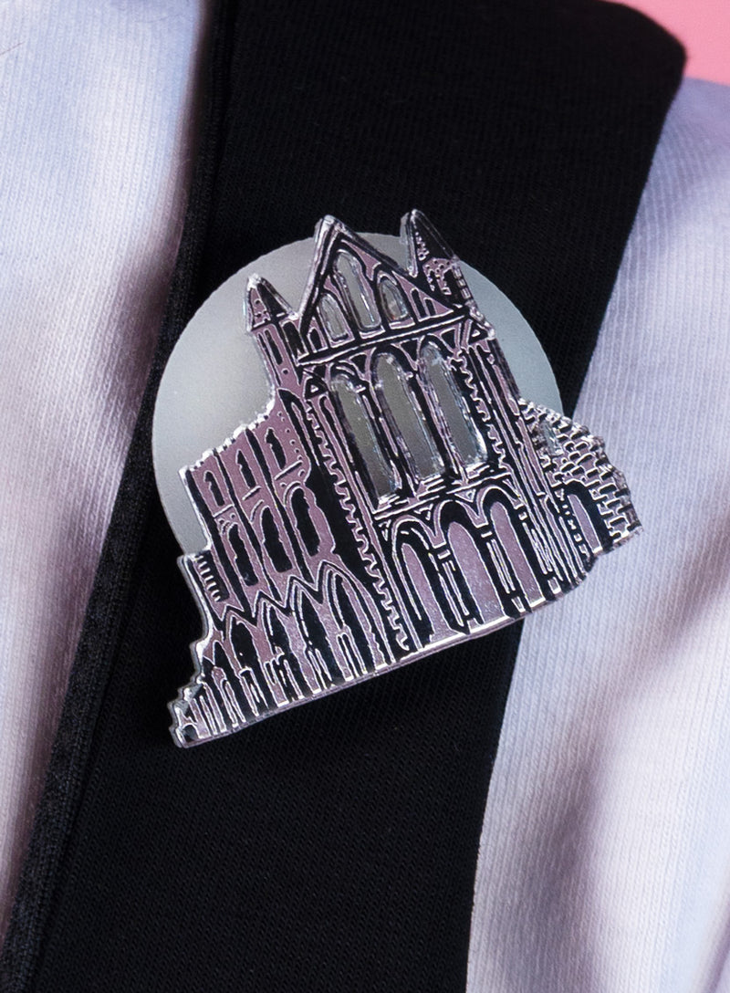 Whitby Abbey Brooch