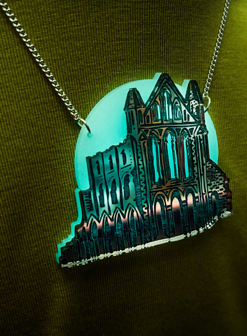 Whitby Abbey Necklace - Glow in the Dark