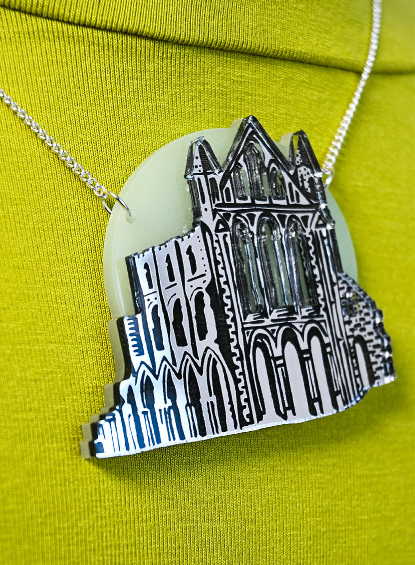 Whitby Abbey Necklace - Glow in the Dark