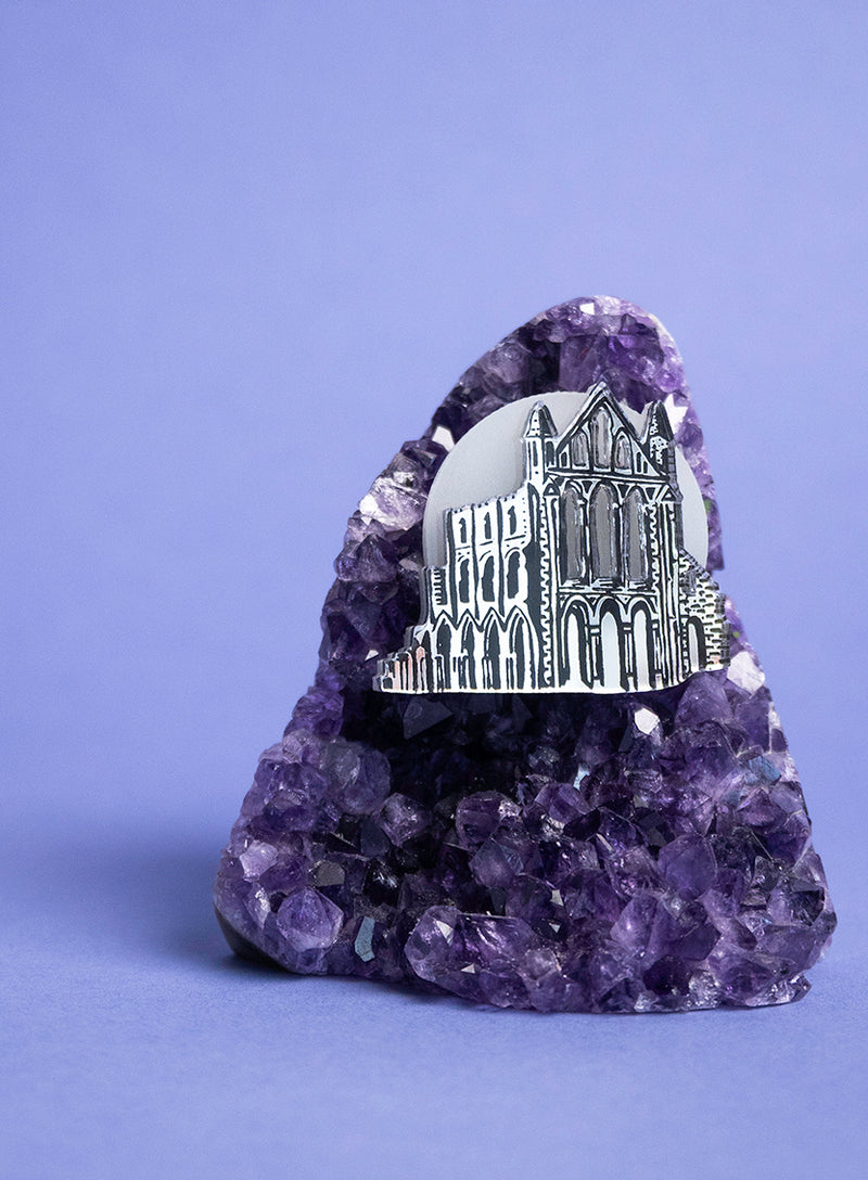 Whitby Abbey Brooch - Glow in the Dark