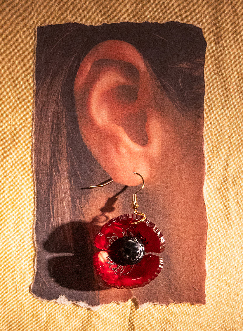 Wild Poppy Earrings