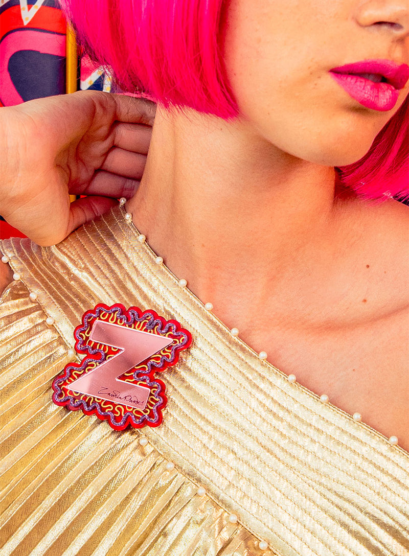 Z for Zandra Brooch