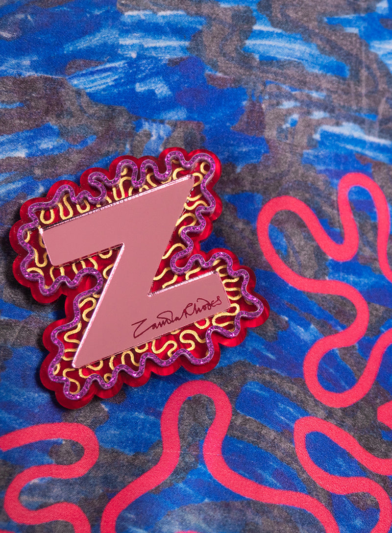 Z for Zandra Brooch