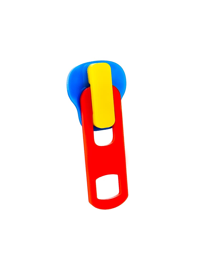 Zip Brooch - Primary