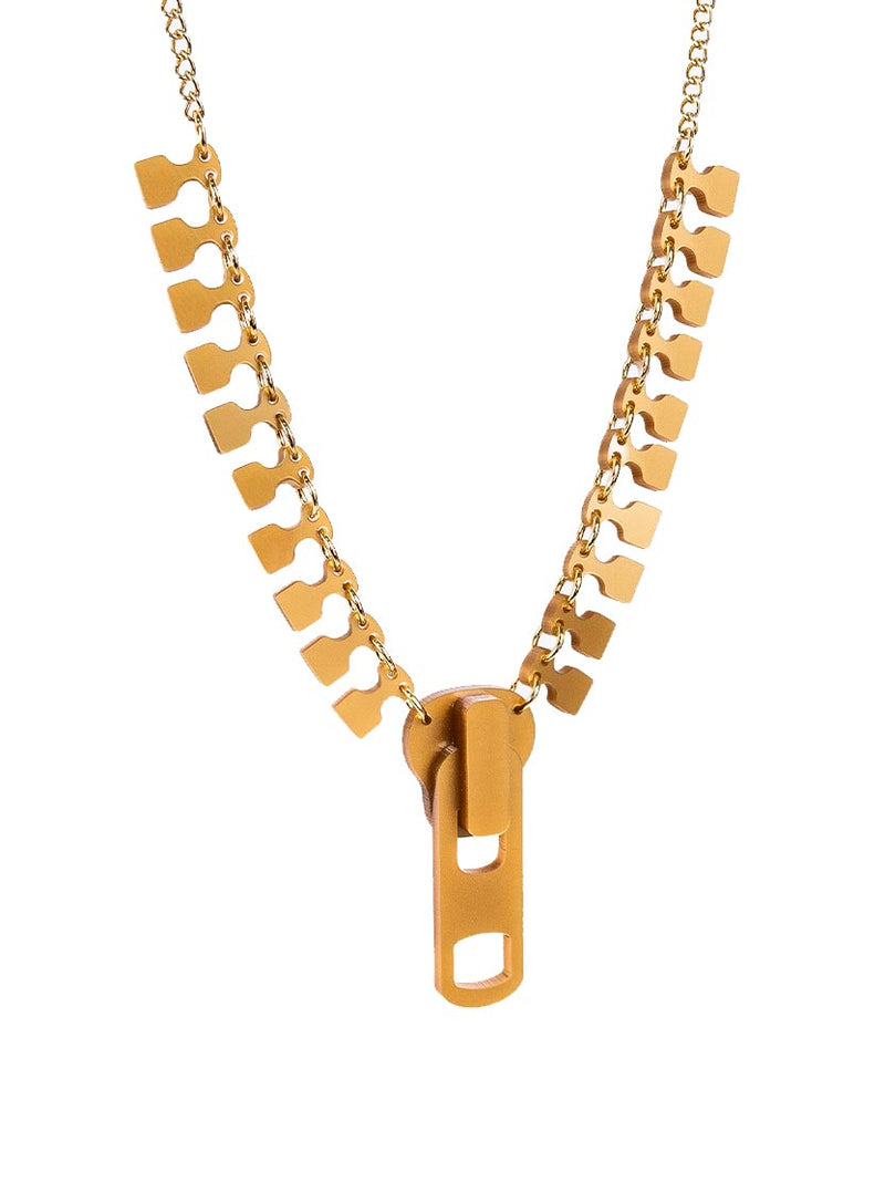 Zip Necklace - Gold