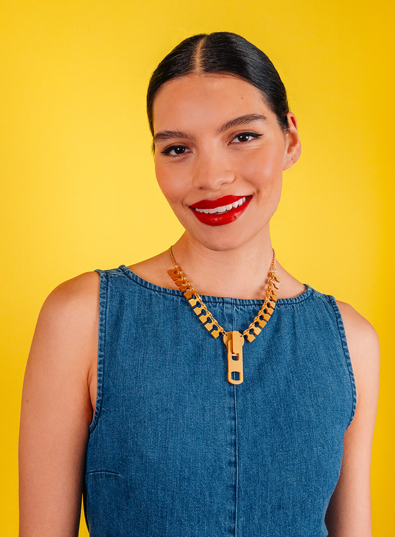 Zip Necklace - Gold