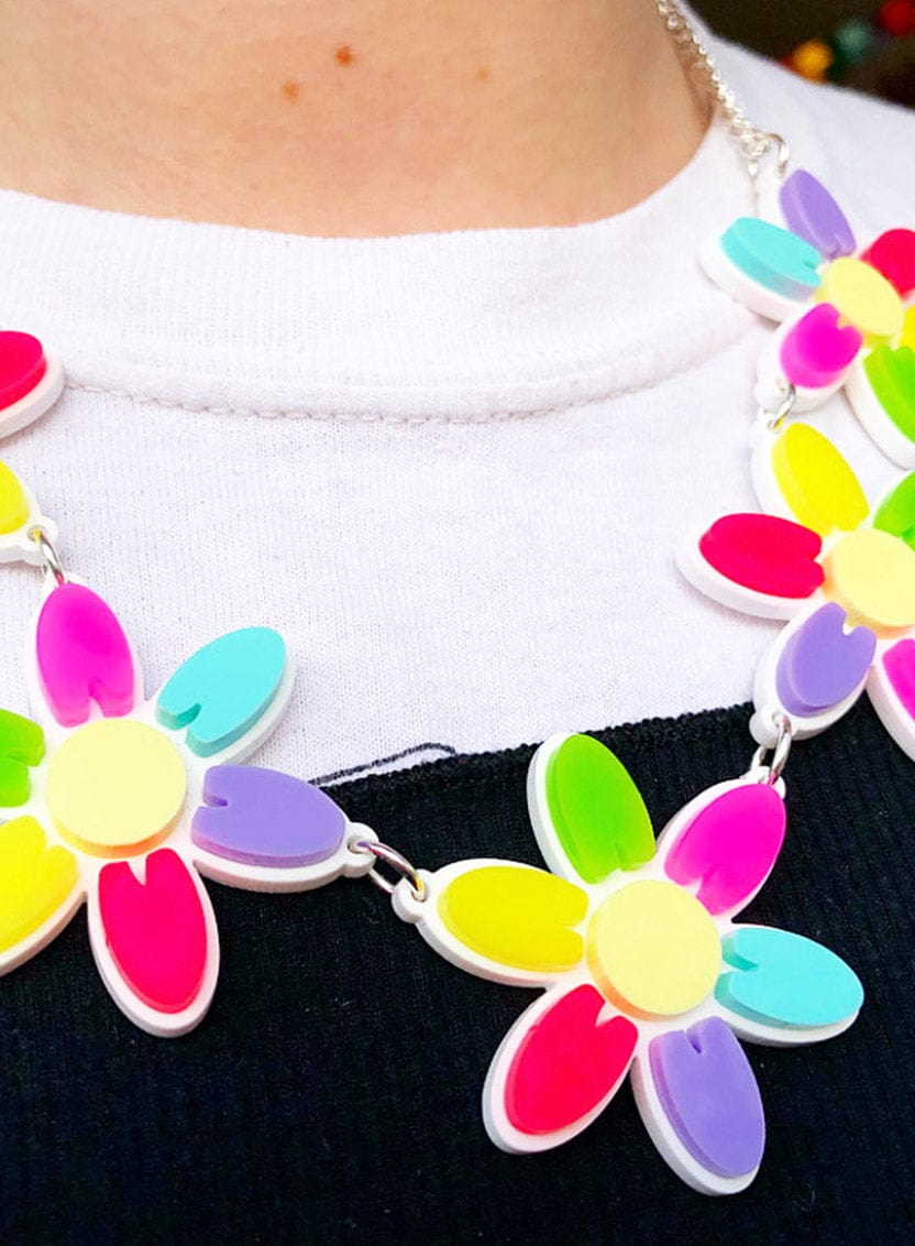 Tatty Devine Acid Daisy Chain Necklace