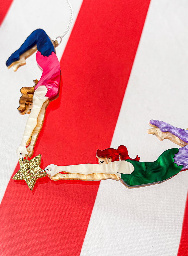 Aerial Acrobat Duo Necklace by Tatty Devine