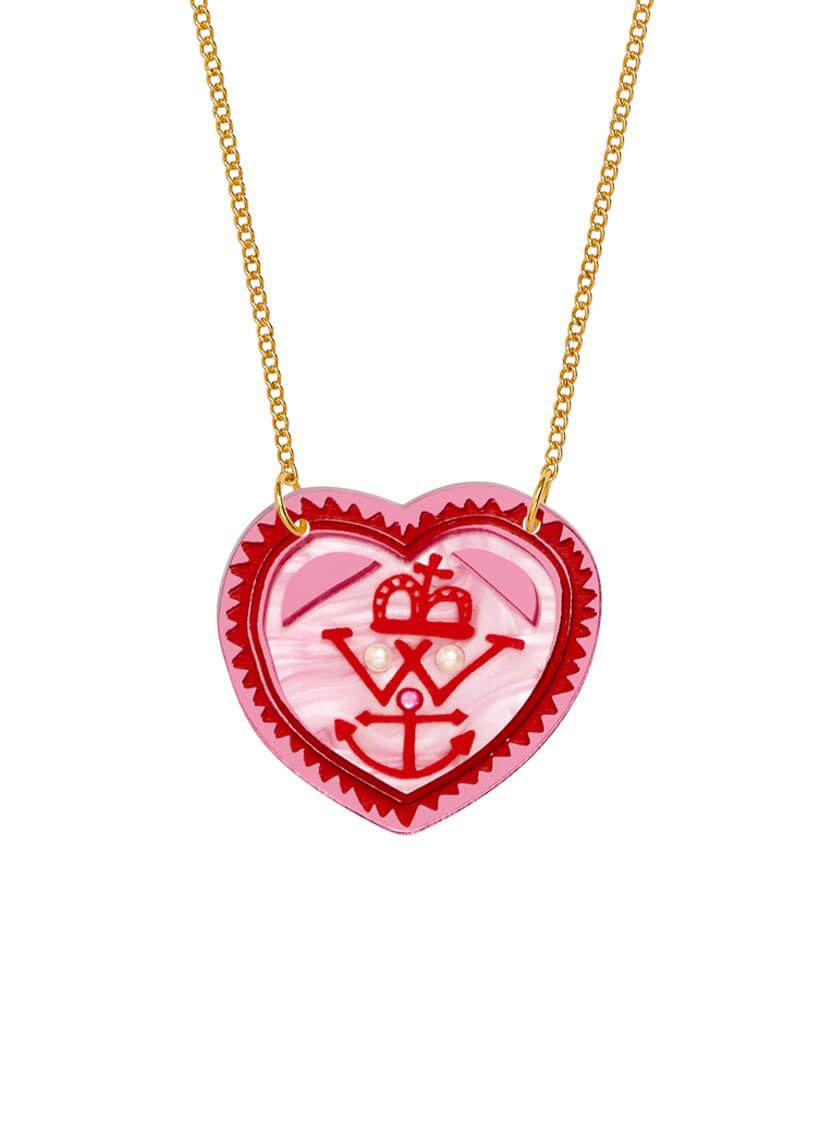 Alan Measles Heart Necklace