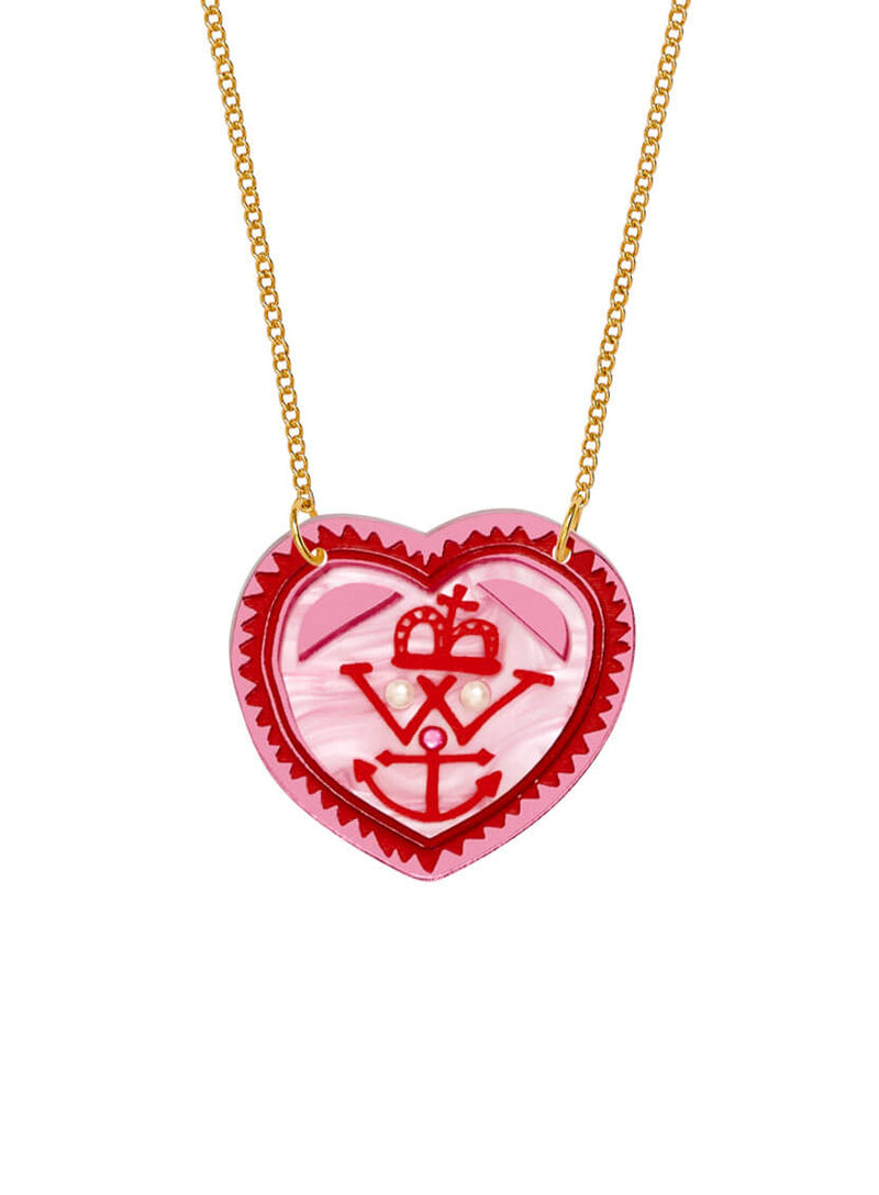 Alan Measles Heart Necklace