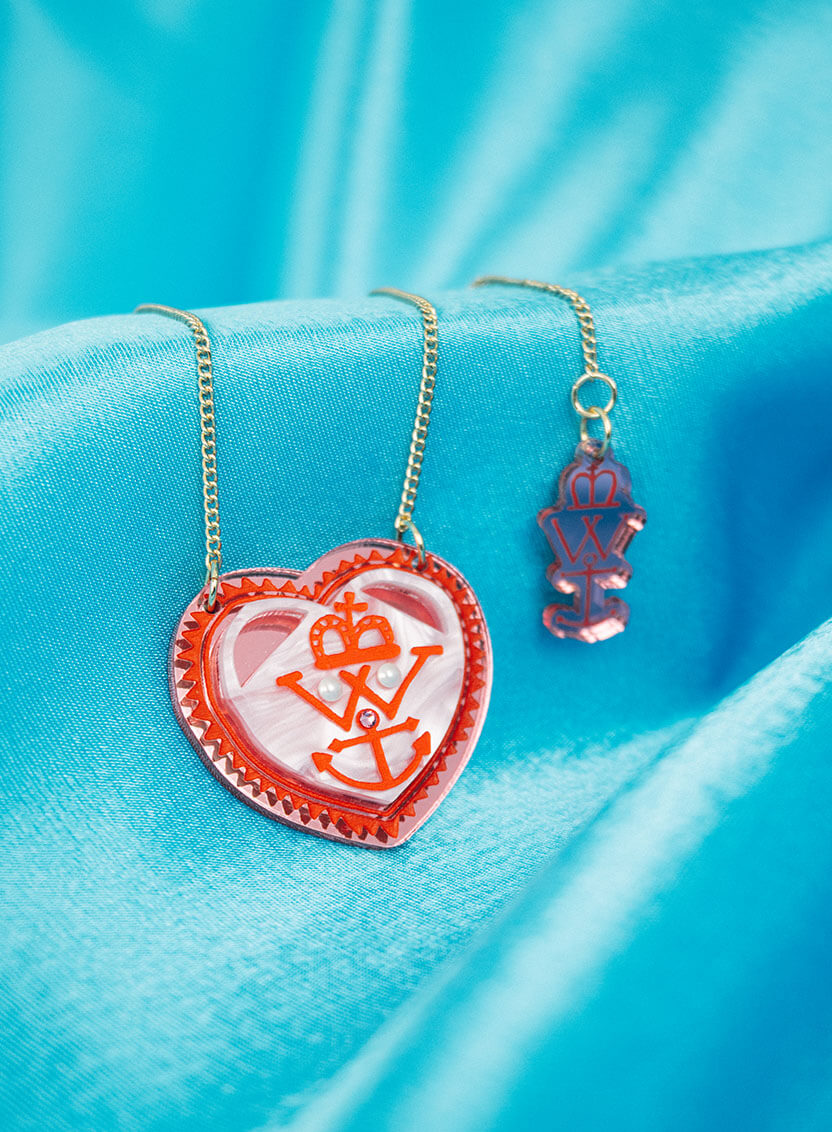 Alan Measles Heart Necklace | Tatty Devine x Grayson Perry