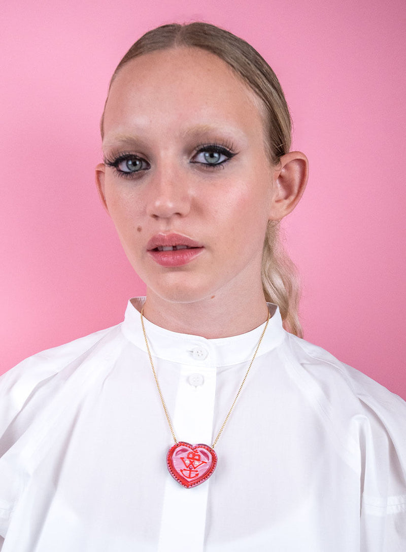 Alan Measles Heart Necklace