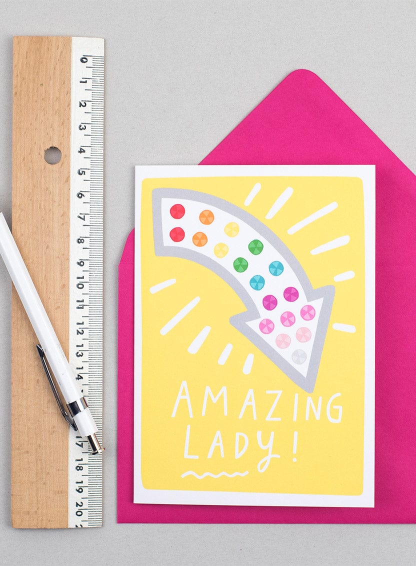 Tatty Devine X Alison Hardcastle Alison Hardcastle Fairground Arrow Card