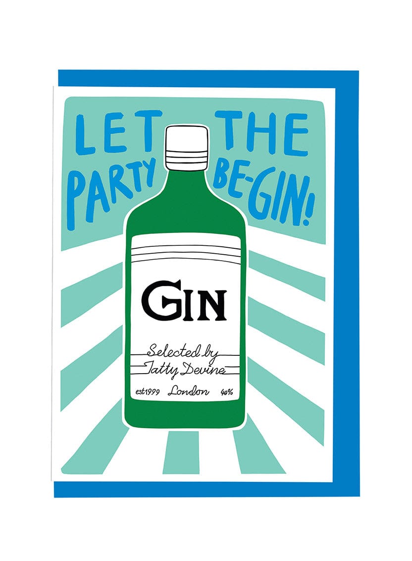 Tatty Devine Alison Hardcastle Gin Party Card