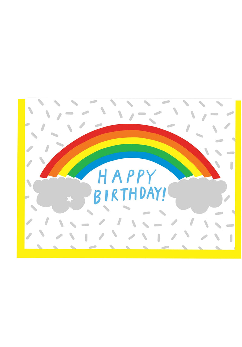 Tatty Devine Alison Hardcastle Rainbow Birthday Card