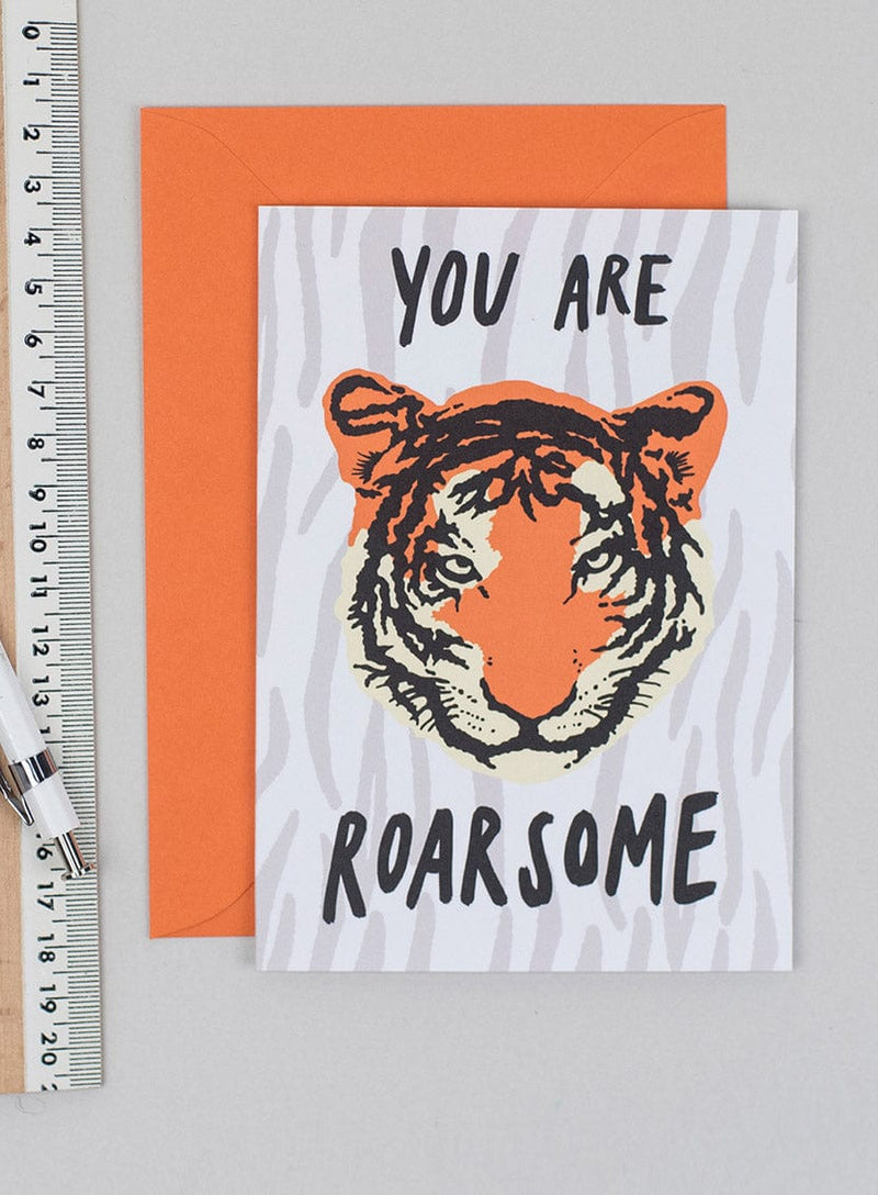 Tatty Devine Alison Hardcastle Roarsome Tiger Card