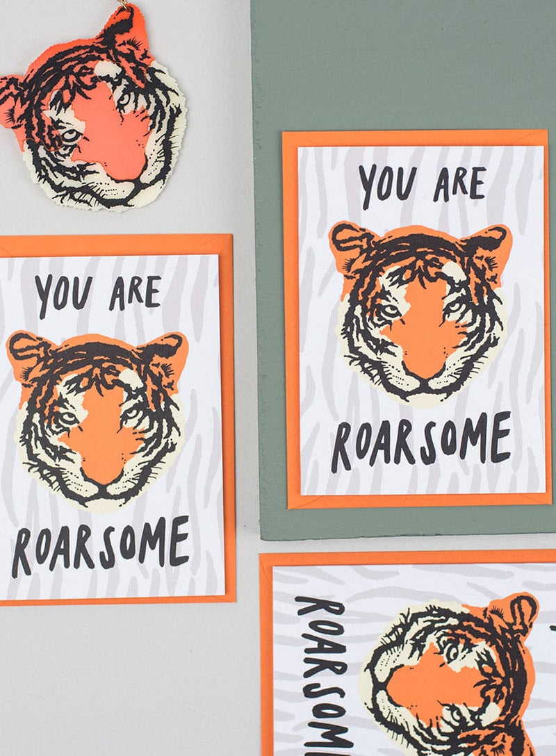 Tatty Devine Alison Hardcastle Roarsome Tiger Card