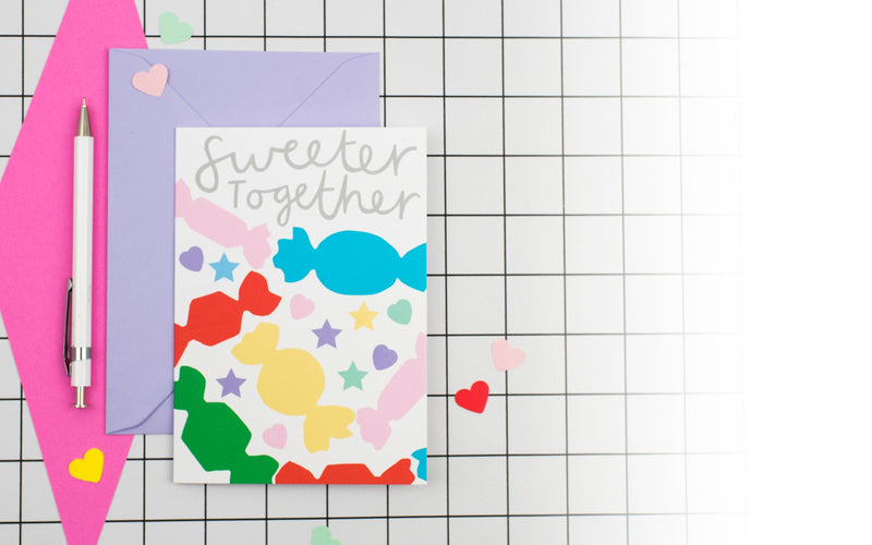 Tatty Devine Alison Hardcastle Sweeter Together Card