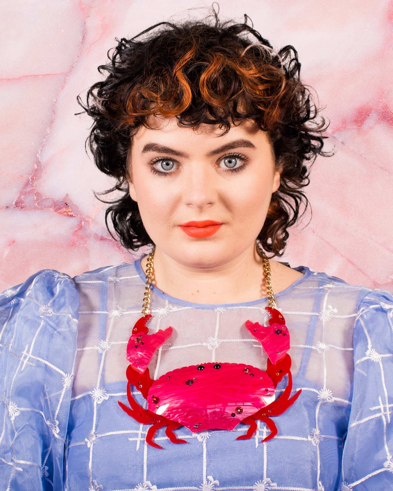 Tatty Devine Amphitrite Crab Necklace