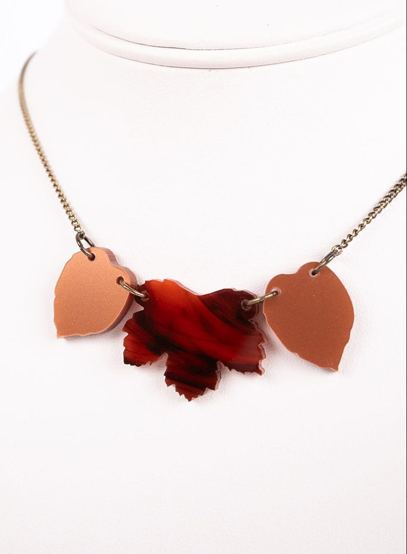 Tatty Devine Autumn Leaves Mini Necklace