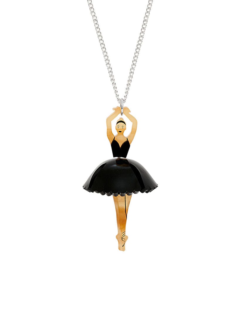Tatty Devine Ballerina Pendant - Recycled Black
