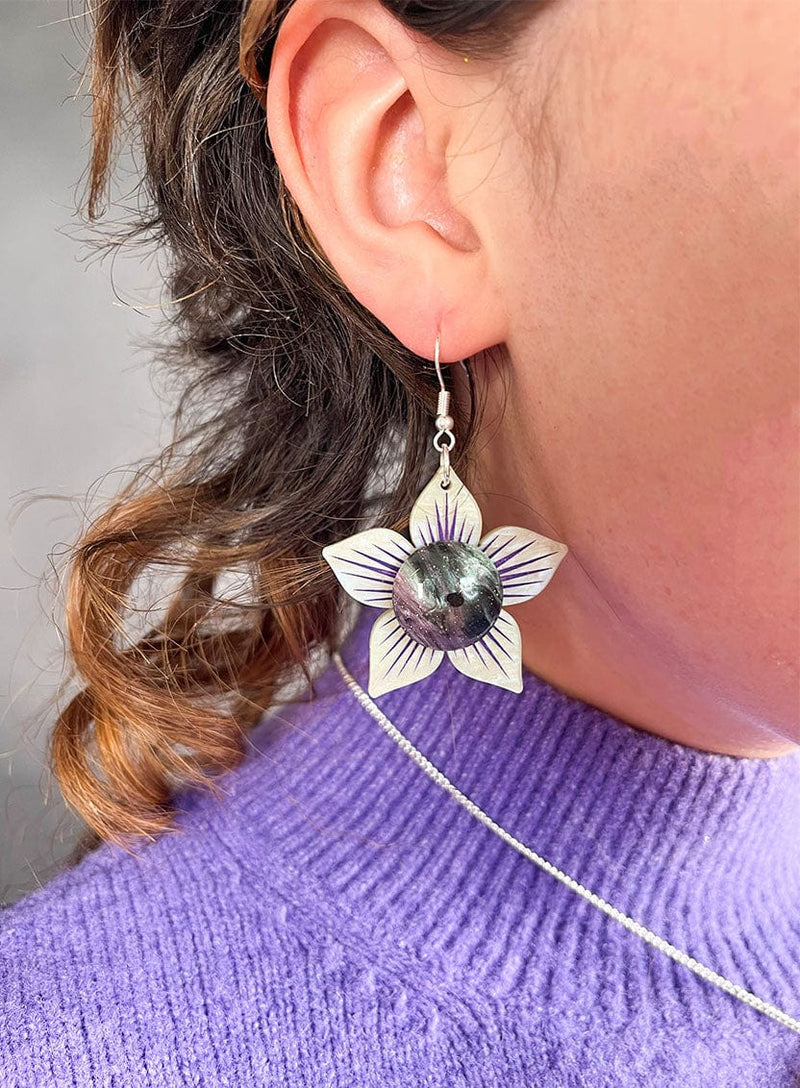 Tatty Devine Belladonna Flower Earrings