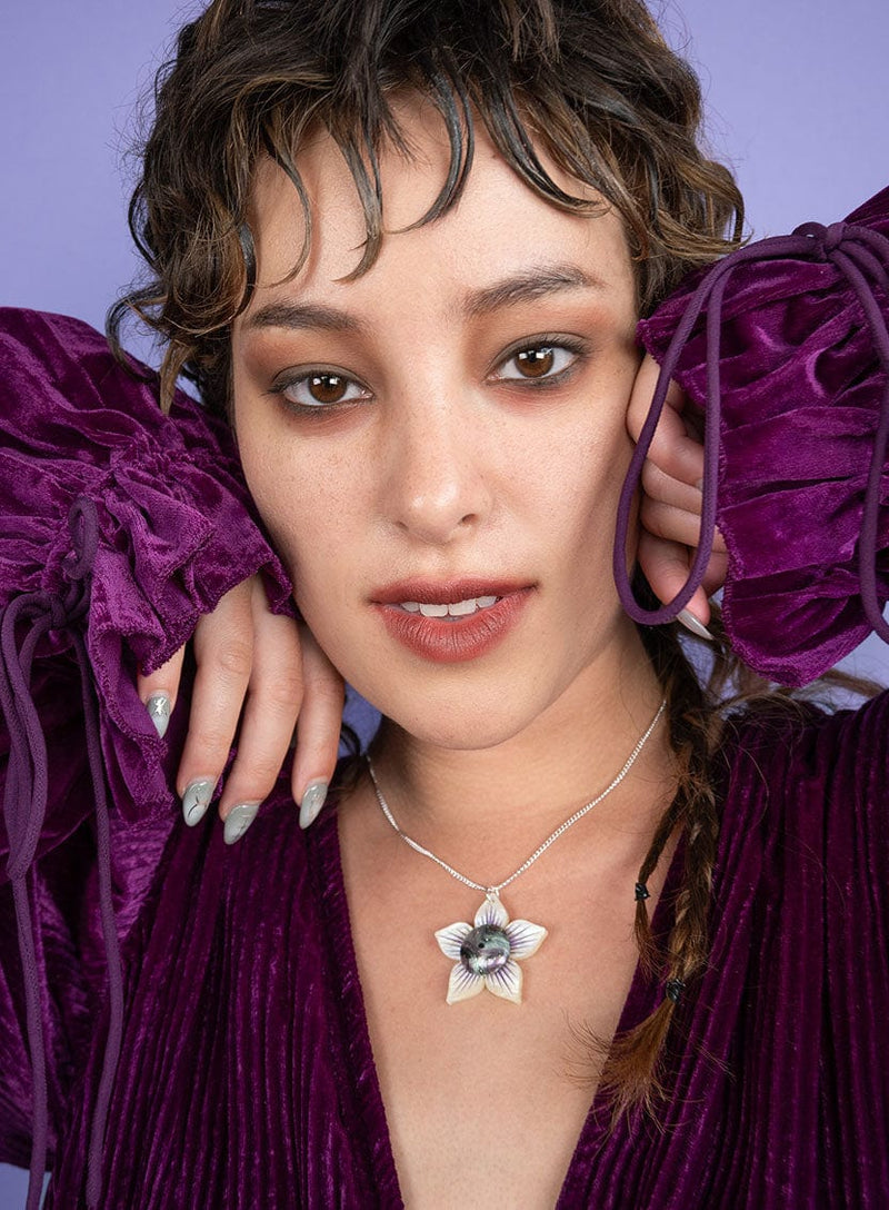 Tatty Devine Belladonna Flower Pendant