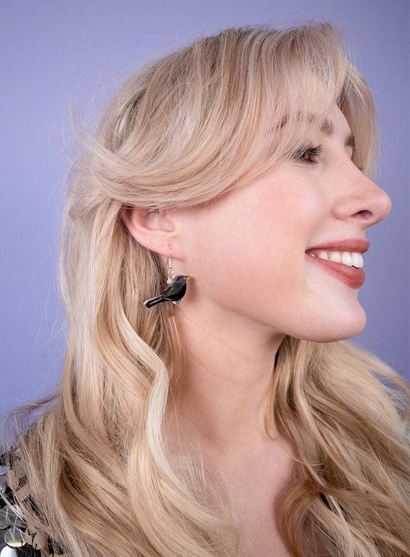 Tatty Devine Blackbird Earrings