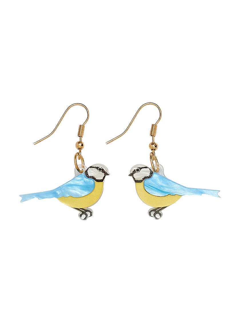 Blue Tit Earrings
