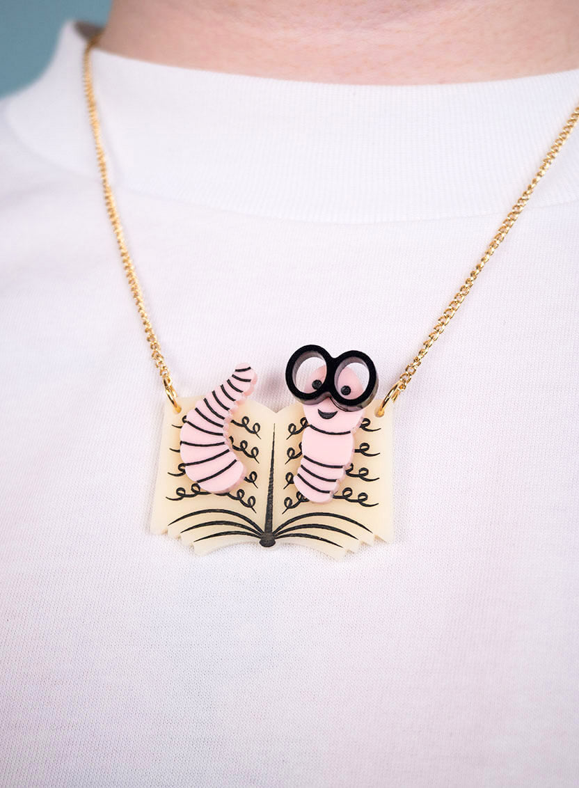 Bookworm Necklace