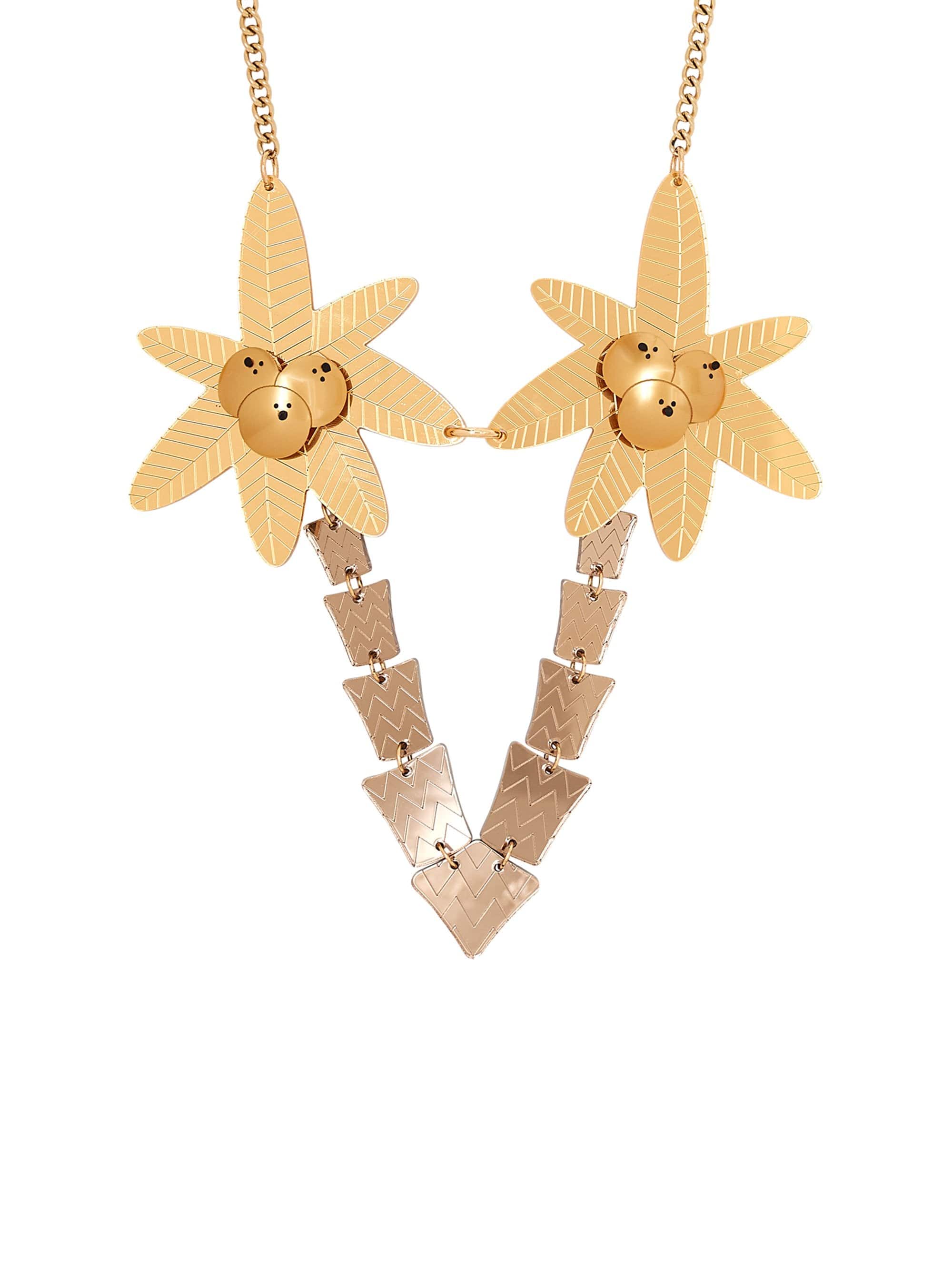 Tatty Devine Bronze Palm Tree Necklace