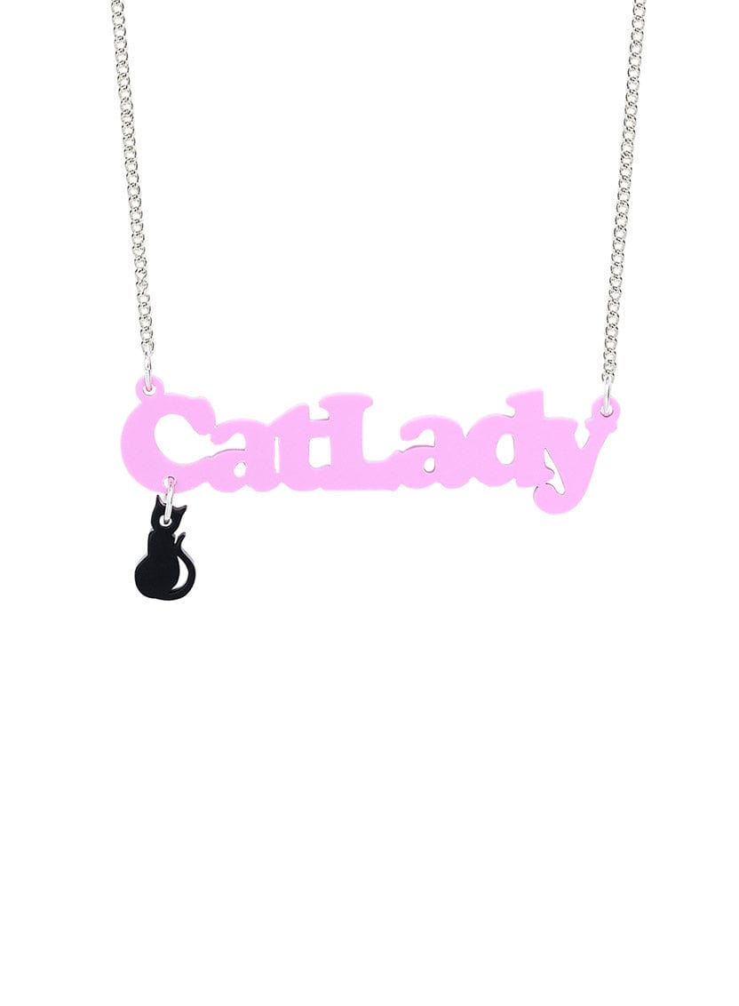 Tatty Devine Cat Lady Necklace - Grape