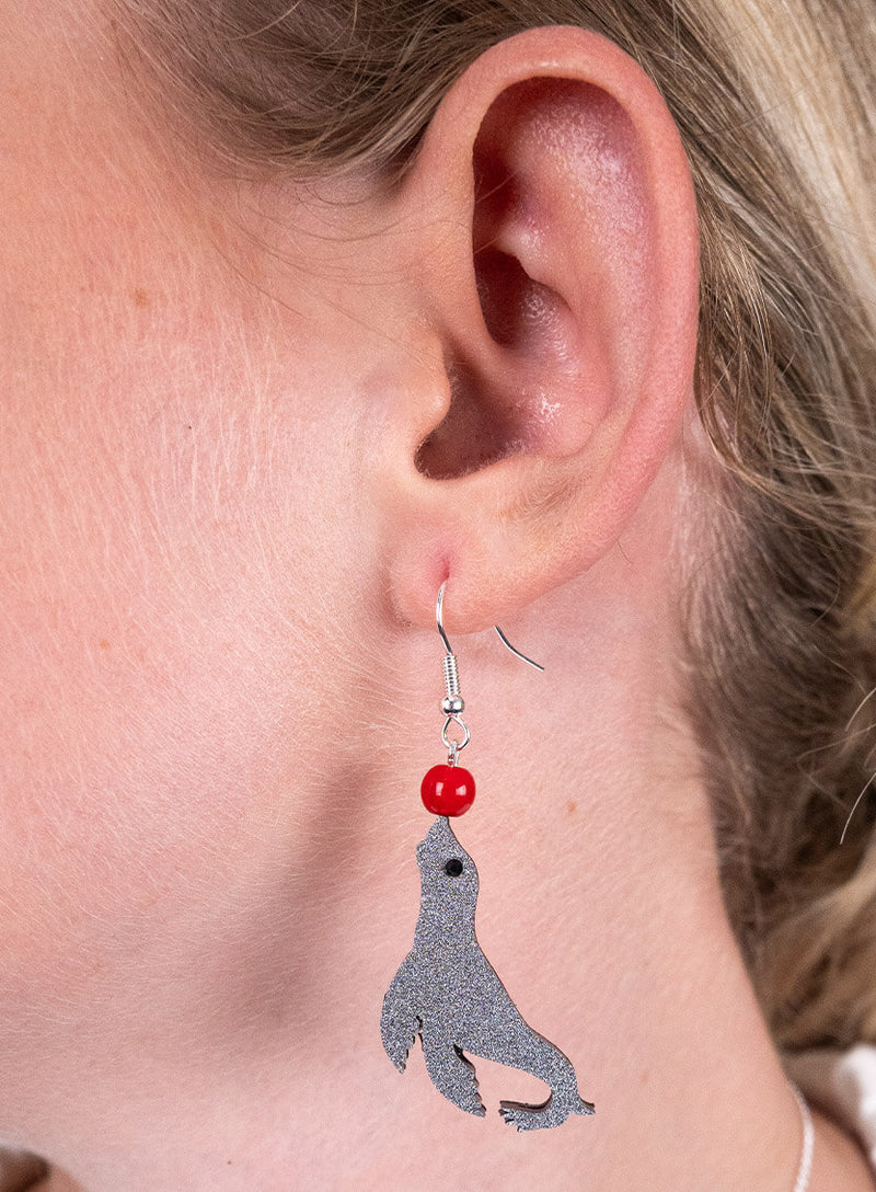 Circus Seal Earrings by Tatty Devine
