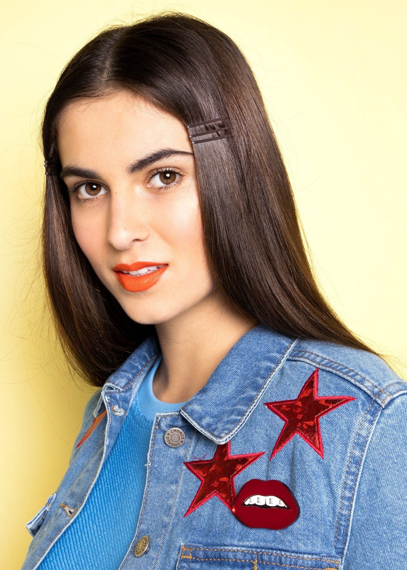 Tatty Devine Dental Bling Brooch - Mirror Red