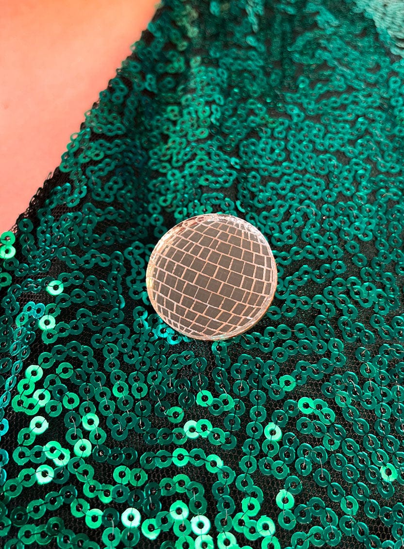 Tatty Devine Disco Ball Brooch