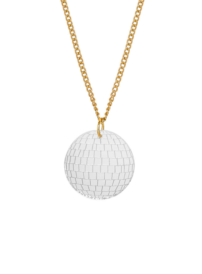 Disco Ball Pendant Silver Mirror