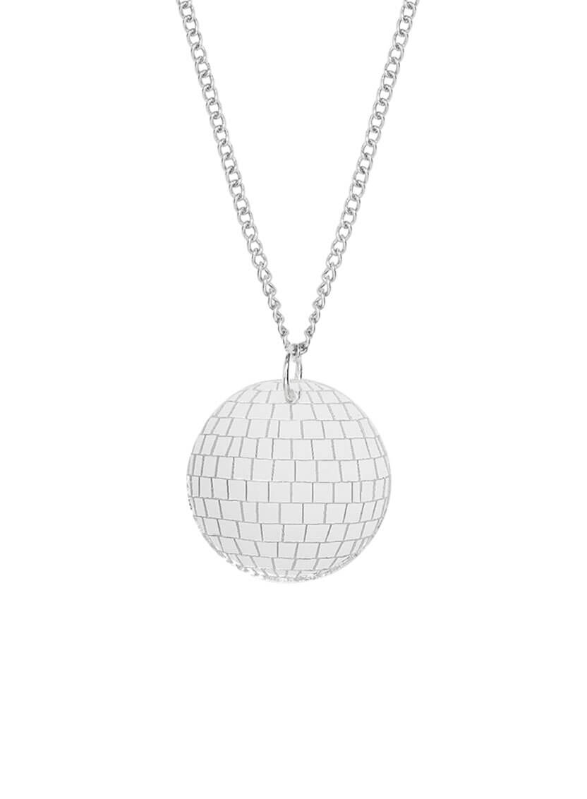 Disco Ball Pendant - Silver Mirror