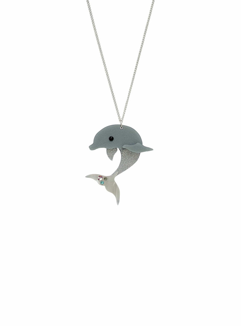 Tatty Devine Diving Dolphin Pendant