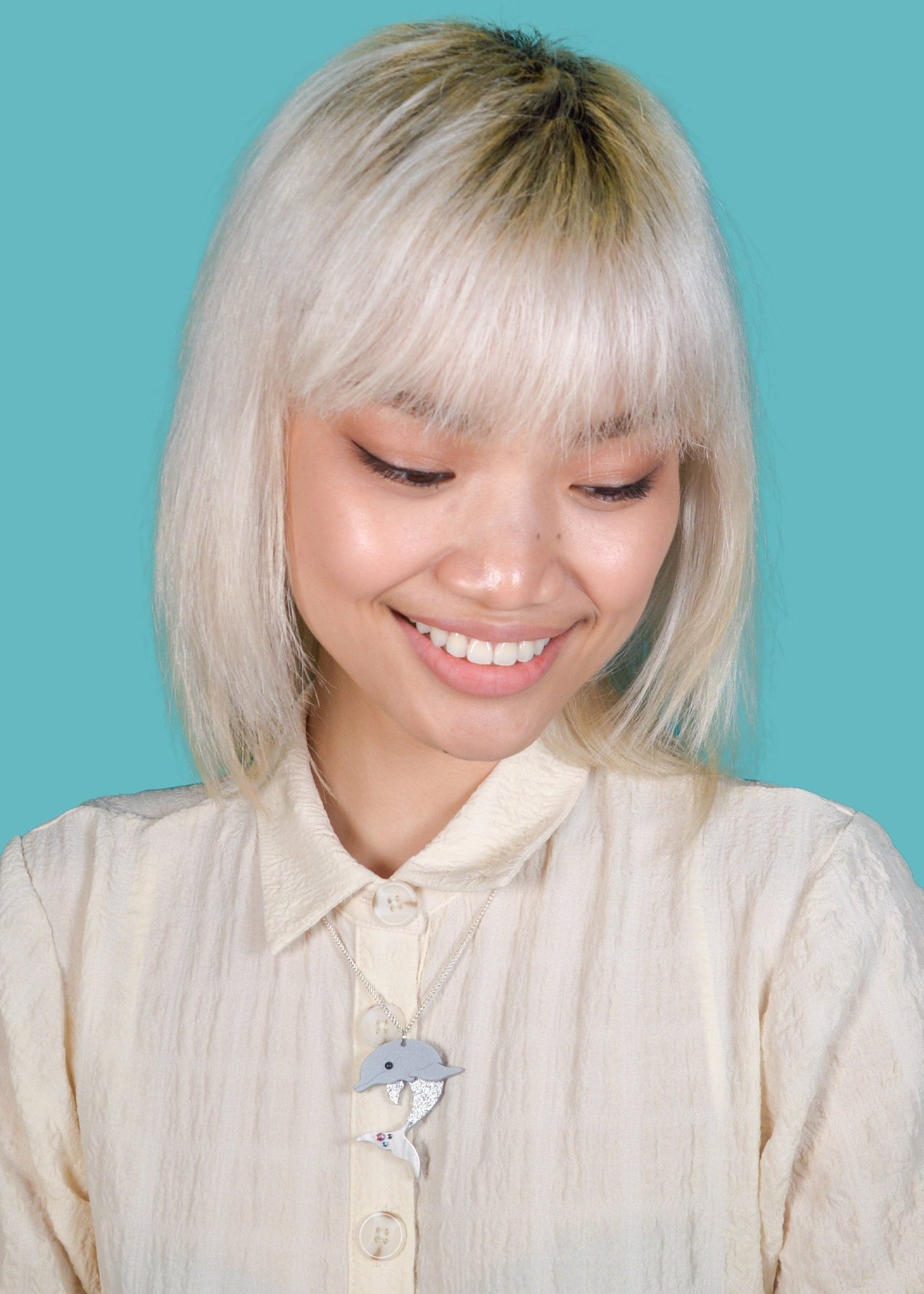 Tatty Devine Diving Dolphin Pendant
